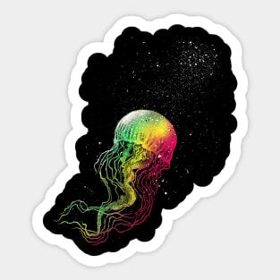 Rainbow jellyfish Sticker